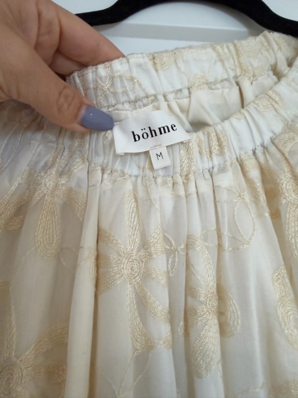 Bohme Cream Floral Embroidered Dress - Picture 5 of 6